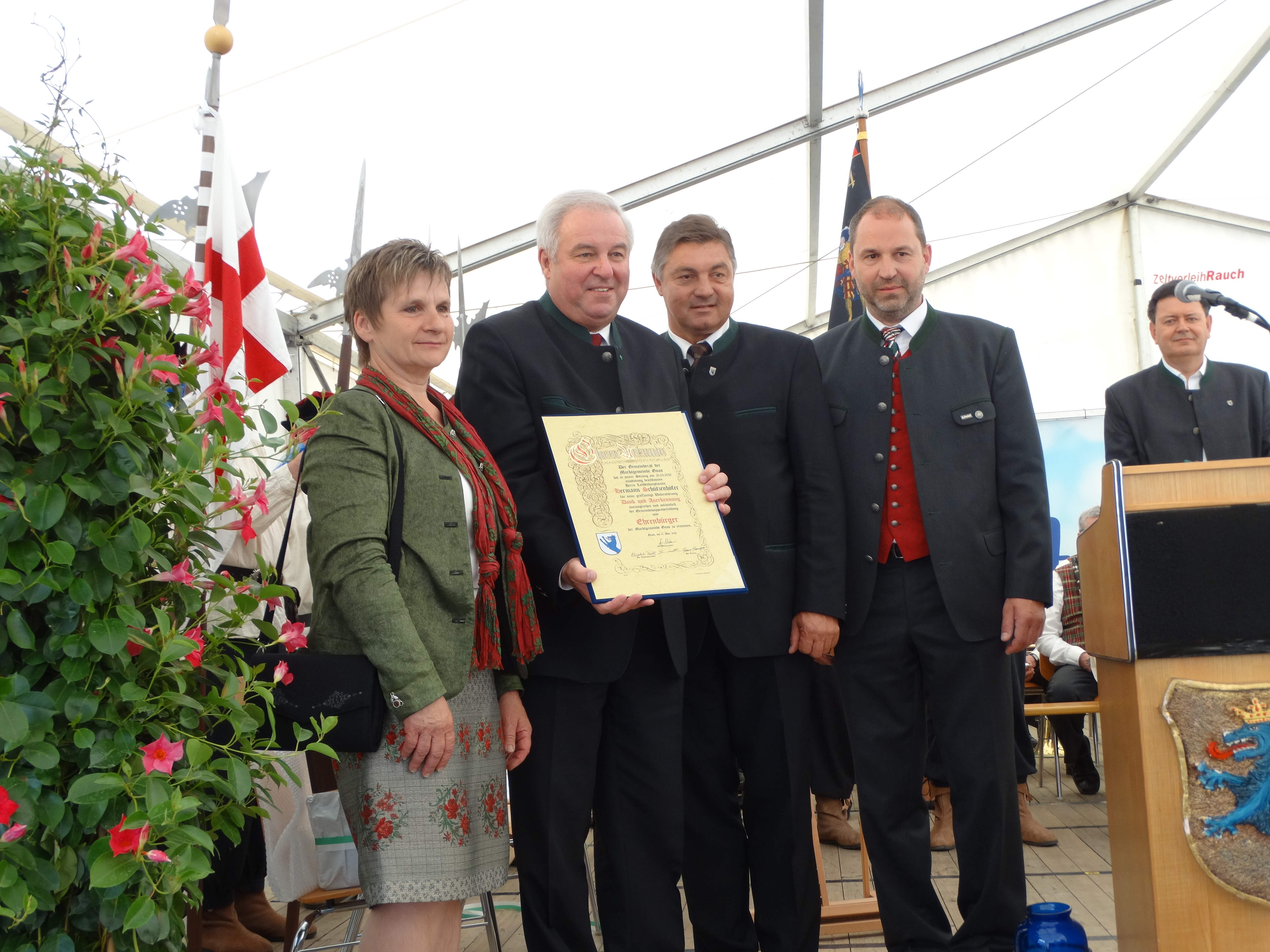 Verleihung der Ehrenbürgerschaft an Herrn LH Hermann Schützenhöfer